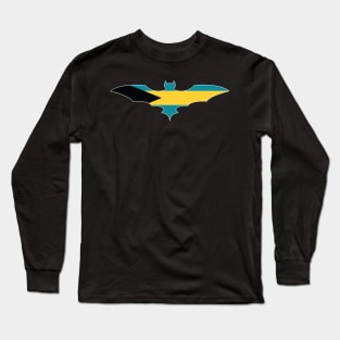 Bahamian Bat Flag Long Sleeve T-Shirt